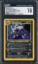 2001 Pokemon Neo Discovery Houndoom Holo Rare 4/75 CGC Gem Mint 10