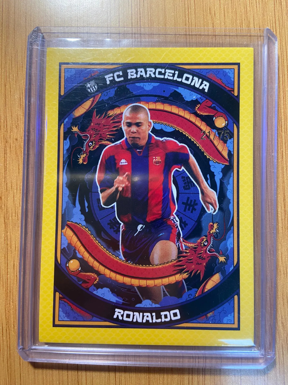 Ronaldo 2024-25 Topps Barcelona Year Of Dragon Team Set Yellow /75 #CZ-07 RF76