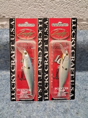 2 LUCKY CRAFT Pointer 78 OGs 3/8oz 78mm 4-5' Luckycraft Suspending Jerkbait Rare