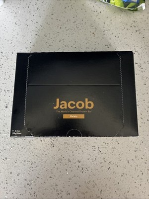 Jacob Bar,  Protein Bars Variety Pack Real Food Ingredients 9 Count  Exp 9/24/26