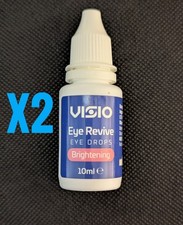 Visio (formally Optivive) Brightens & whitens eye drops 10ml x2  free p&p