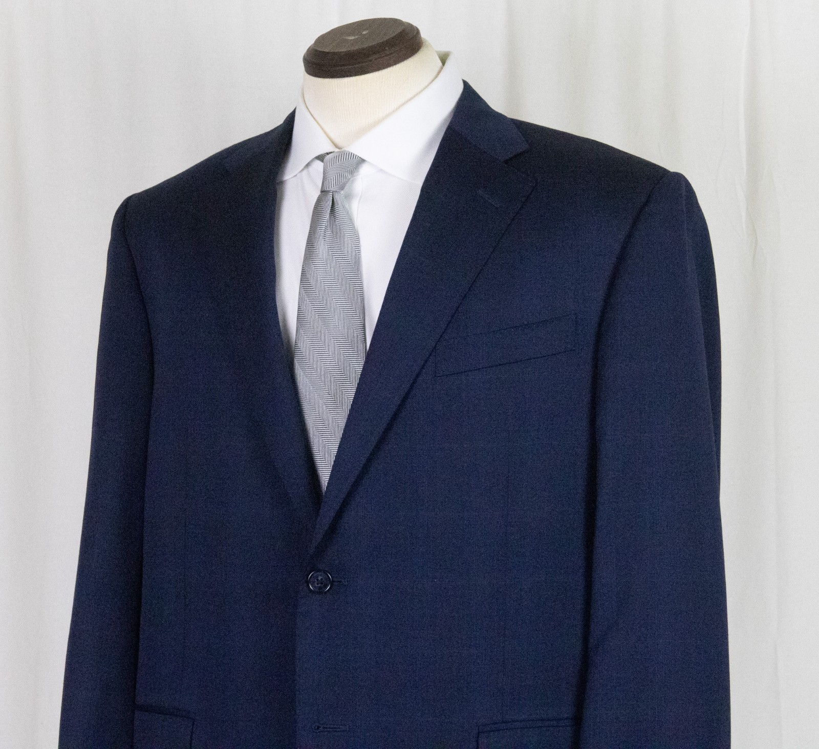 Mint Current CORNELIANI Navy Shadow Windowpane Fl… - image 3