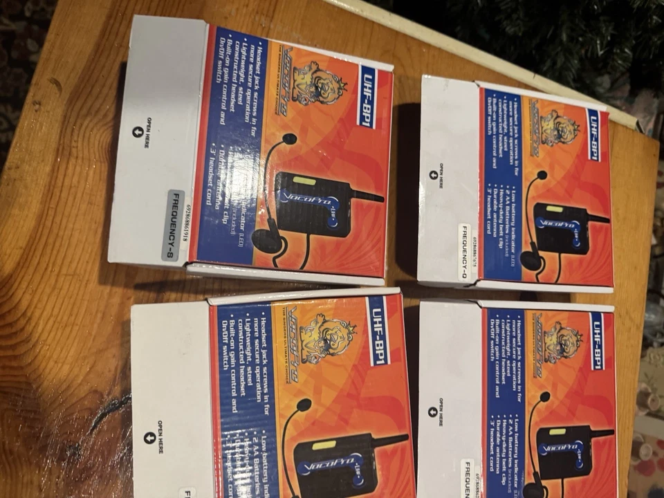 VocoPro UHF-BP1 Headset Microphone & Wireless Bodypack (FOUR) Frequency Q R S T - Image 4 of 4