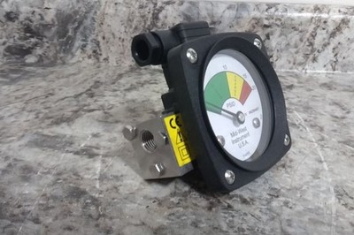 Midwest Instrument 522S-020-LE 3-Color Differential Pressure Indicator