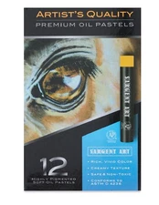 Sargent Art Artists' 12 Oil Pastel Sets - 12 Assorted Colors - Brand New