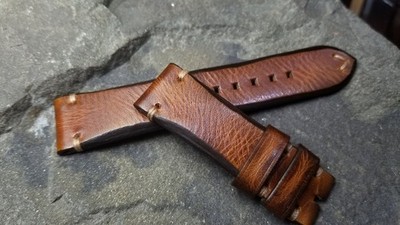 23mm for u-boat, handmade watch strap  oiled pull up, Dalipicrafts