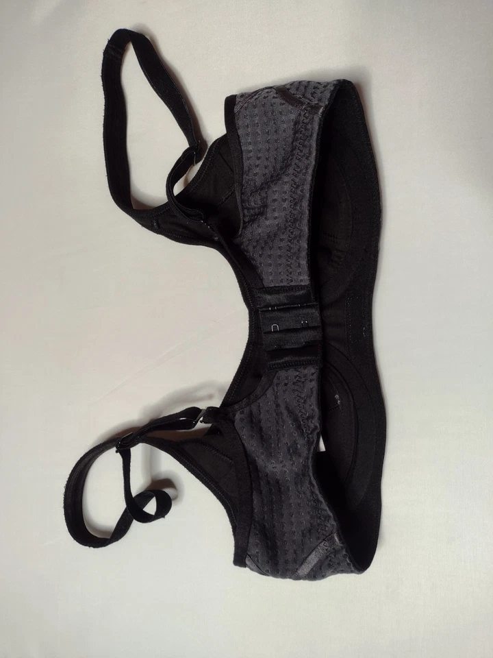 Sujetador deportivo Berlei cobertura completa soporte alto 34A gris con aros yoga activo T Foto 2 de 2