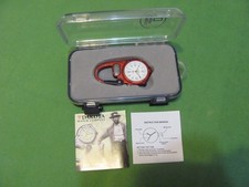 National Geographic Dakota Red Mini Clip Microlight Carabiner Watch.