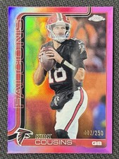 2025 Topps Chrome #13 Kirk Cousins Pink Refractor /250