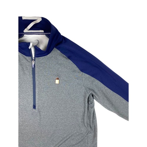 ZERO RESTRICTION Mens Quarter 1/4 Zip Pullover Large Performance Golf Moonshine - Picture 14 of 16