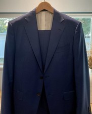 SuitSupply Napoli Fit Mid Blue Suit - 40L