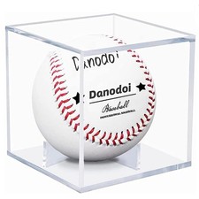 Clear Acrylic Baseball Display Cube Autograph Holder Protector Box