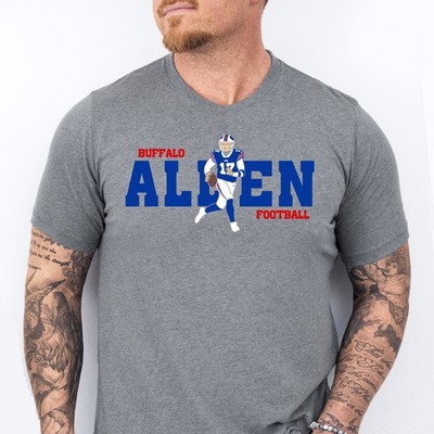 ALLEN 17 | Buffalo Football themed Pre-Shrunk Ring Spun Cotton T-Shirt