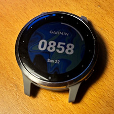 Garmin Vivoactive 4s Fitness Watch (Grey) with Black Elastic Strap