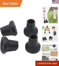 : 4PCS Walking Cane Tips 1/2 Durable Rubber Replacement Set