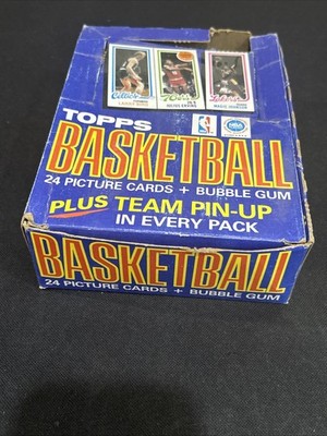 1980-81 Topps Basketball Empty Wax Box No Packs Bird Magic Erving RC *2