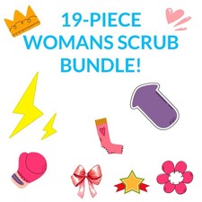 Women's 19-Piece Scrub Lot S/M