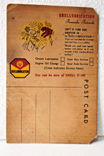 Vintage Shell X-100 Lubrication Reminder Postcard Petroliana Garage Advertis"R45