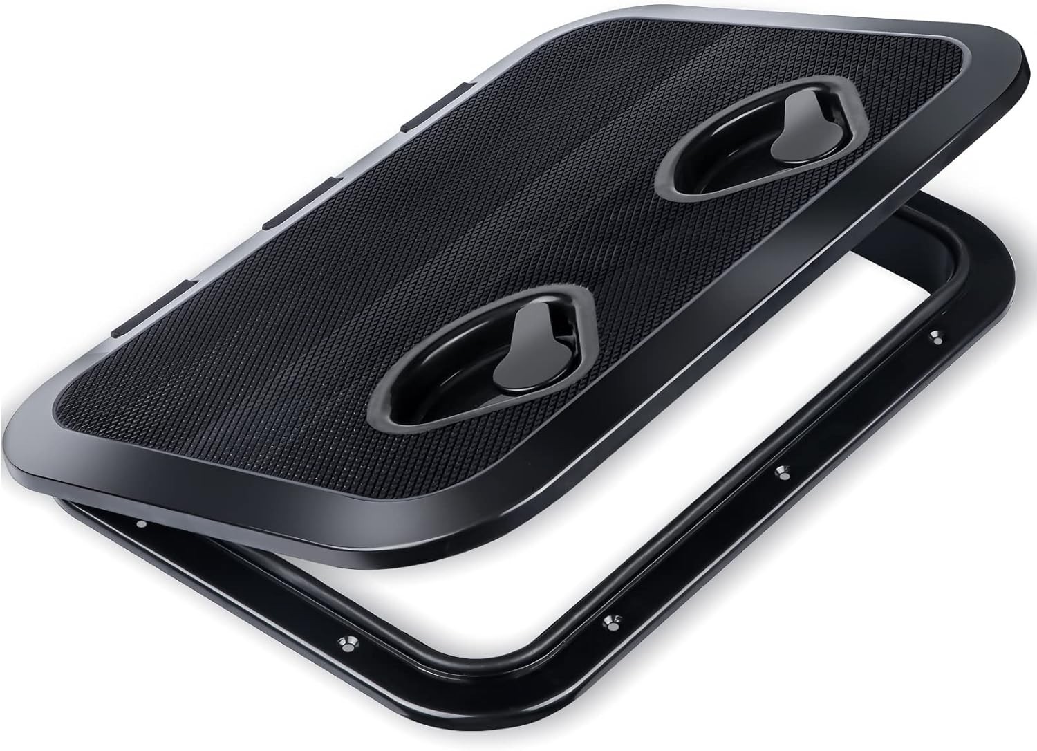 smartmarine Marine Deck Access Hatch 17.3“×12.4 Black Rectangle Boat &... 