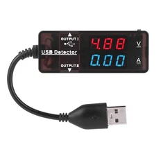 YB26VA USB Detector Duals Display Voltmeter Ammeter for Mobile Tablet
