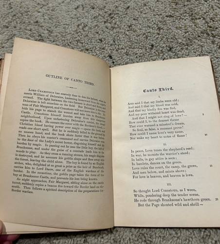 Antique 1887 Lay of the Last Minstrel Sir Walter Scott Classics For Children E25 - Picture 12 of 13