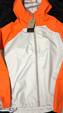 Nike ACG Storm-FIT Hooded Full-Zip Nylon Windbreaker Orange/Gray L Regular
