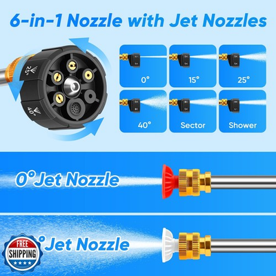 #ad Portable Cordless Pressure Washer 600 PSI 21V Two Rechargeable Batteries Pow... $81.99