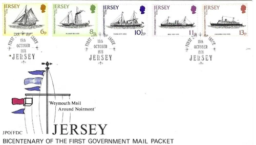 Jersey Comm/FDC -  Bi-Cent of 1st Gov Mail Packet - 1978 (JES291)