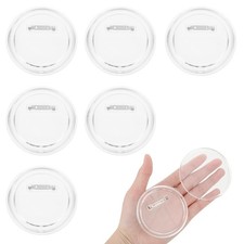 Clear Button Pins 6Pcs Acrylic Button Pins Badge 3 Inches Blank Buttons Pin for