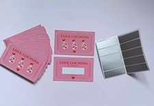 Liebesgutschein 10 St&uuml;ck lustige freche Geschenkkarten zum Selbermachen, selbst schreiben, kostenloser Versand UK