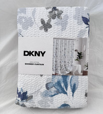 DKNY Jasper Microsculpt Fabric Shower Curtain 72" x 72" NIP