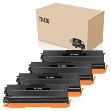 4 Pack TN436 Black Toner for Brother TN433 HL-L8260CDW HL-L8360CDW MFC-L8610CDW