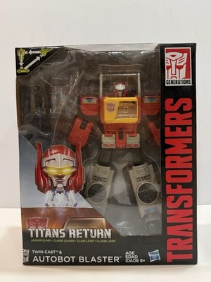 Autobot Blaster And Twincast Transformers Titans Return Complete Hasbro