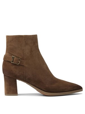 US Customs Fees Paid   Santoni Suede Ankle Boots 65Mm 38 Women
