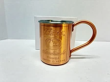 Tito’s Handmade Vodka Solid Copper Moscow Mule Mug Bar Handle Austin TX
