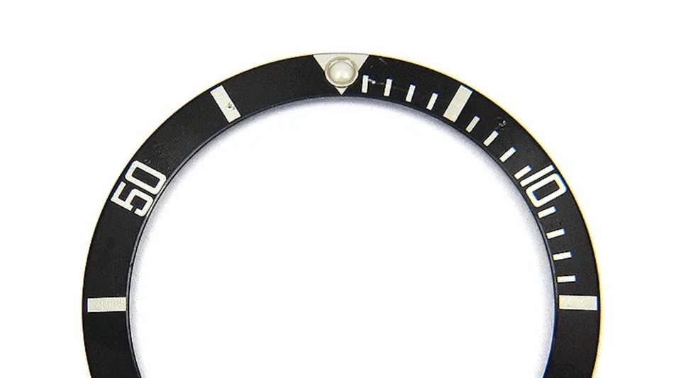 Genuine Rolex Submariner Black Bezel Insert 16610, 16800 Great Lume Fair #111451 - Image 4 of 4