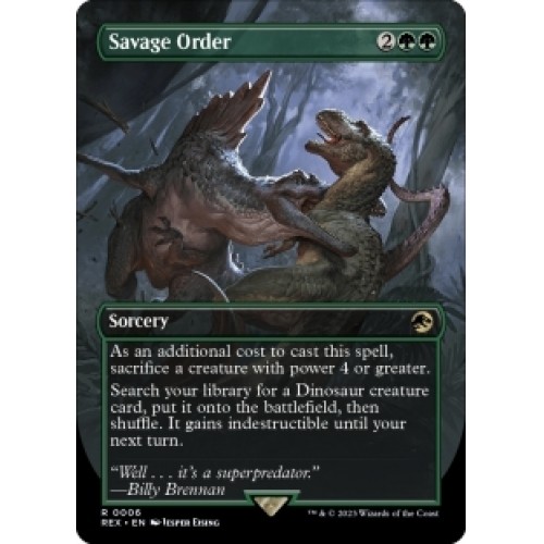 SAVAGE ORDER (BORDERLESS) Universes Beyond: Jurassic World