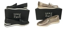 Naturalizer Women's Lucy Loafer Black or Warm Silver Leather