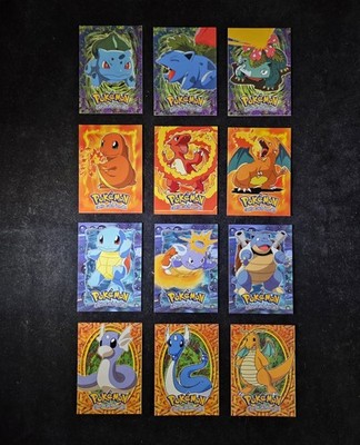 Topps Pokémon The First Movie - Complete E1-12 Evolution Set - NM/M Beautiful!