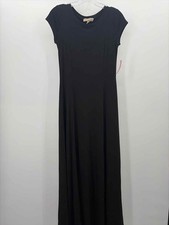 Pre-Owned MICHAEL Michael Kors Black Size Small Maxi Short Sleeve Dress