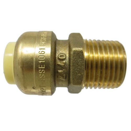 20 pcs - 1/2" Sharkbite Style Push-Fit Male Pipe Thread Lead Free Fitting