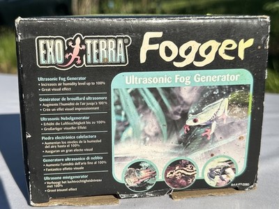 Exo Terra Reptile Fogger Ultrasonic Fog Generator PT-2080 Tested Working w/ Box