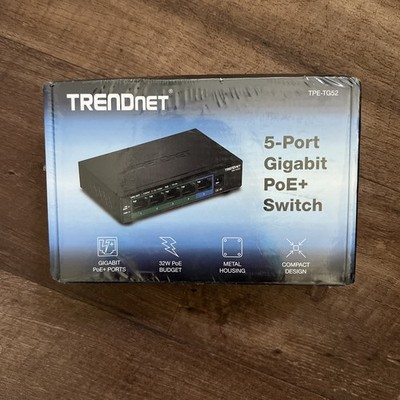 TPE-TG52 TRENDnet 5 Port Gigabit PoE+ Switch Sealed Box