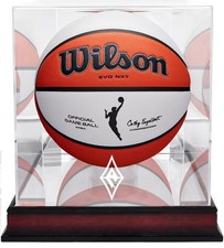 Las Vegas Aces Mahogany Basketball Display Case