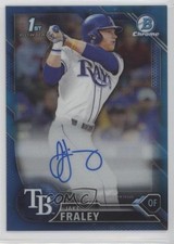 2016 Bowman Draft Chrome Pick Blue Refractor /150 Jake Fraley #CDA-JF Auto 15r3
