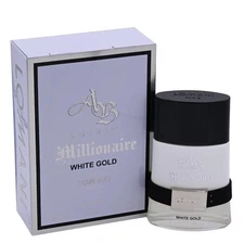 AB Spirit Millionaire White Gold by Lomani for Men EDP 3.3 / 3.4 oz New In Box