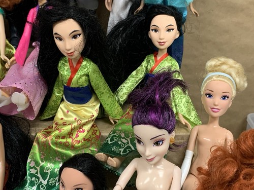 Enorme Lote Muñecas Disney Príncipe Princesa Sirena Congelada Mulan Alladin Pocahontas - Imagen 10 de 20