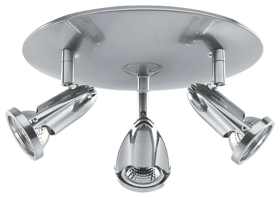 Access Lighting 52103 Cobra 3 Light 10"W Accent Light Ceiling - Silver - Image 3 of 3