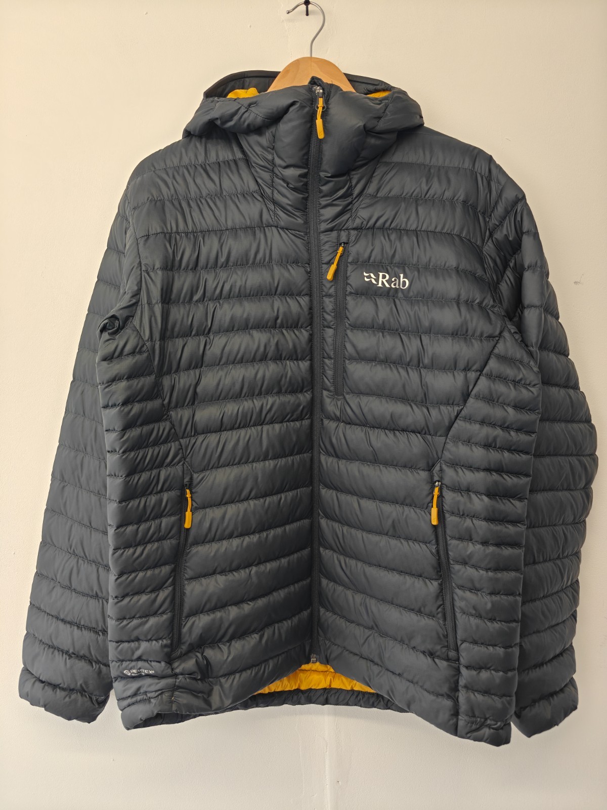 Rab Microlight Alpine Hombre Gris Plumón Relleno Acolchado Puffer - Chaqueta Talla Grande