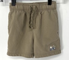 Tommy Bahama boys Brown Shorts Size 5/6 Pockets Drawstring Fleece Patch